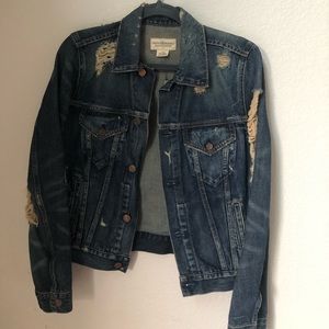 Ralph Lauren Distressed Dark Denim Jacket